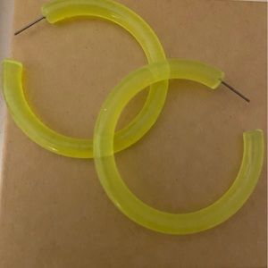 Neon acrylic hoops